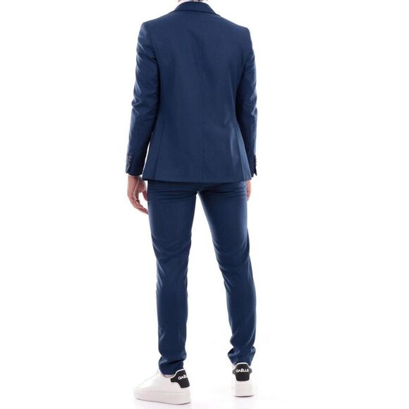 Mulish Slim Fit Suit Classic Style Men Blue Suits - Picture 2 of 7